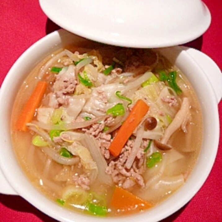 時短!ズボラ!包まない☆「肉ワンタンスープ」